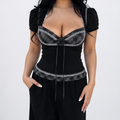 Midnight Confession Corset Top